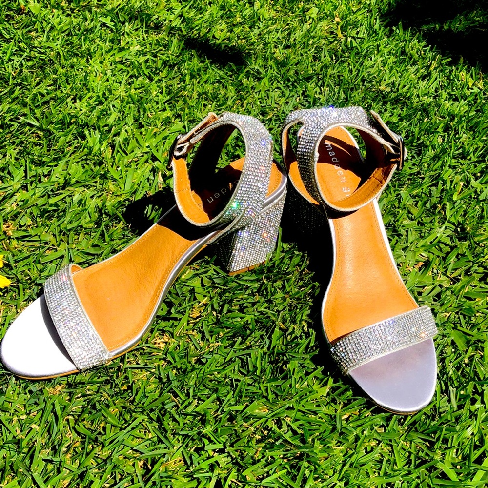 Brand New WO box sparkling rhinestone sandals